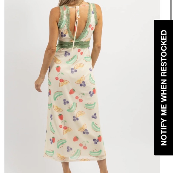 JUST FRUITY SLIP MIDI DRESS - Picture 3 of 3